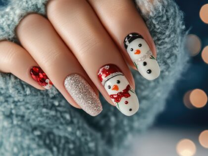 December manicure, Trish Nails Spa Danville IL